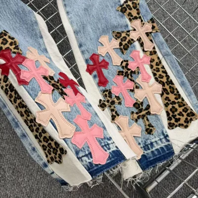 Джинсы Gallery Dept x Chrome Hearts Cross Colors "Denim" фото № 3 Джинсы Gallery Dept x Chrome Hearts Cross Colors "Denim" фото № 3
