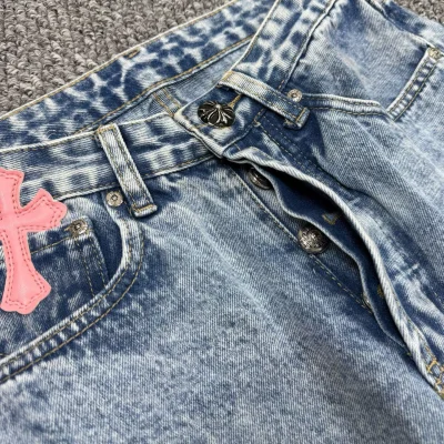 Джинсы Gallery Dept x Chrome Hearts Cross Colors "Denim" фото № 5 Джинсы Gallery Dept x Chrome Hearts Cross Colors "Denim" фото № 5