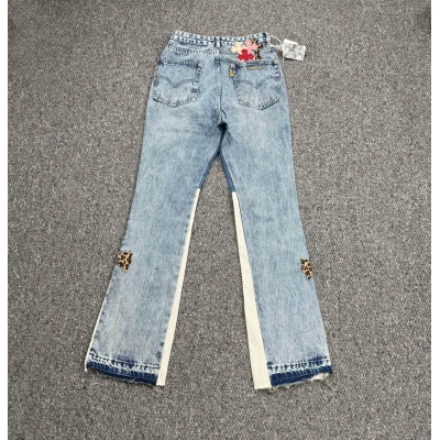 Джинсы Gallery Dept x Chrome Hearts Cross Colors "Denim" фото № 7 Джинсы Gallery Dept x Chrome Hearts Cross Colors "Denim" фото № 7