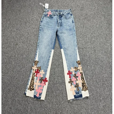 Джинсы Gallery Dept x Chrome Hearts Cross Colors "Denim" фото № 2 Джинсы Gallery Dept x Chrome Hearts Cross Colors "Denim" фото № 2