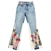 Джинсы Gallery Dept x Chrome Hearts Cross Colors "Denim"