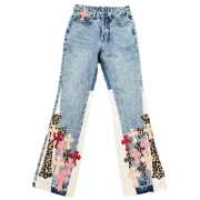 Джинсы Gallery Dept x Chrome Hearts Cross Colors "Denim"