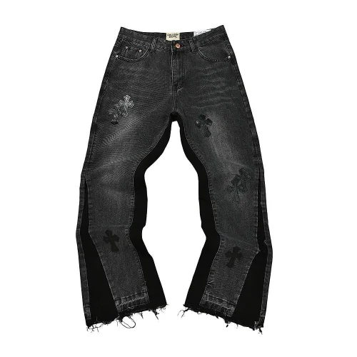 Джинсы Chrome Hearts x Gallery Dept Black Cross "Black"