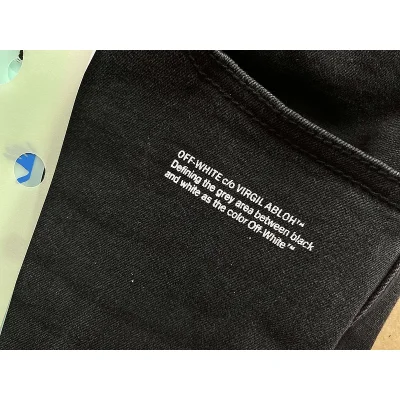 Джинсы Off White With A White Inscription From The Designer "Black" фото № 4 Джинсы Off White With A White Inscription From The Designer "Black" фото № 4