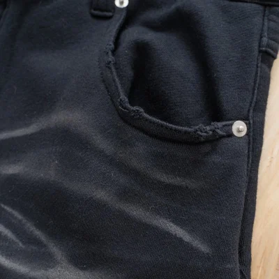 Джинсы Project G/R Scratched Gachins "Black" фото № 5