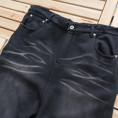 Джинсы Project G/R Scratched Gachins "Black" фото № 8