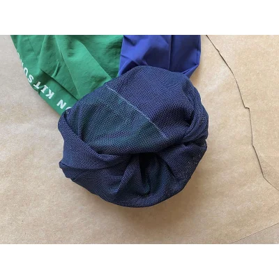 Штаны ADER Error X Maison Kitsune "Blue/Green" фото № 9