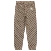 Штаны Balenciaga With White Logo "Brown"