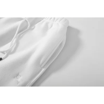 Штаны Burberry With Logo On Fleece "White" фото № 4