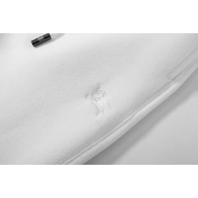 Штаны Burberry With Logo On Fleece "White" фото № 7