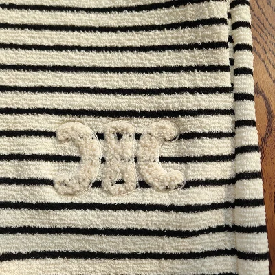 Штаны Celine Striped "Beige/Black" фото № 7