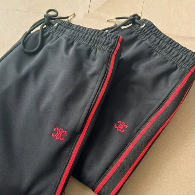 Штаны Celine With Red Logo "Black" фото № 5
