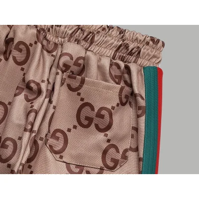 Штаны Gucci With Brand Print "Brown" фото № 3