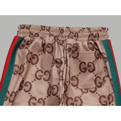 Штаны Gucci With Brand Print "Brown" фото № 4