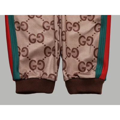 Штаны Gucci With Brand Print "Brown" фото № 7