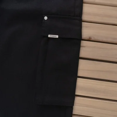 Брюки-карго Represent Large Decorated Pockets "Black" фото № 3