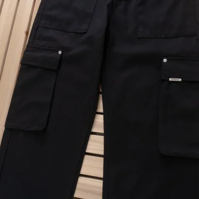 Брюки-карго Represent Large Decorated Pockets "Black" фото № 7