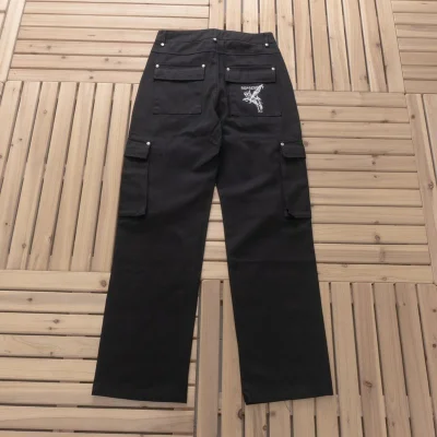 Брюки-карго Represent Large Decorated Pockets "Black" фото № 2