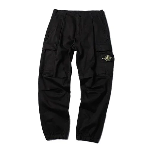 Штаны Stone Island Sweatpants With Compass Patch "Black"