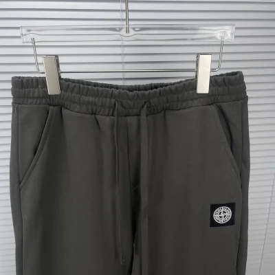 Штаны Stone Island With Logo - Sporty Style "Gray" фото № 3