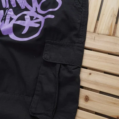 Штаны Stussy With The Inscription Of The Logo "Black/Lilac" фото № 7