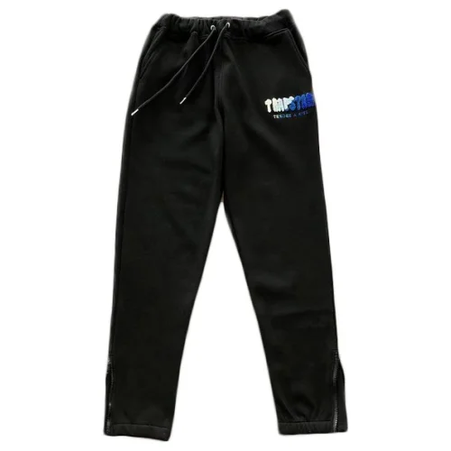 Штаны Trapstar Leg With Bottom Zipper And Small Logo "Black"