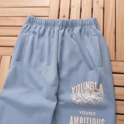 Штаны Youngla Logo And Eagle Print "Blue" фото № 2 Штаны Youngla Logo And Eagle Print "Blue" фото № 2