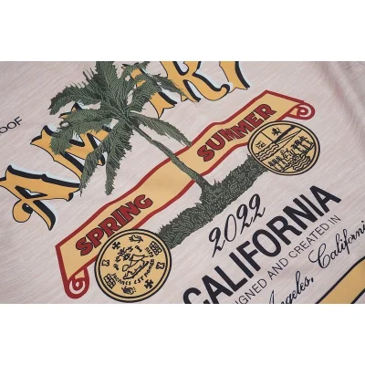 Рубашка Amiri Palm Trees And Big Logo "Beige" фото № 5 Рубашка Amiri Palm Trees And Big Logo "Beige" фото № 5