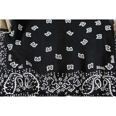 Бомбер Rhude Patterns And Logo "Black/Beige" фото № 4 Бомбер Rhude Patterns And Logo "Black/Beige" фото № 4