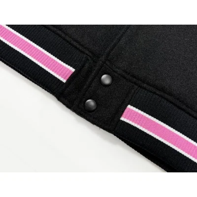 Бомбер Stussy With Pink Stripes "Black" фото № 2