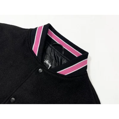 Бомбер Stussy With Pink Stripes "Black" фото № 6