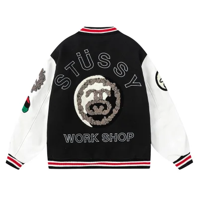 Бомбер Stussy Original Emblems "Black" фото № 5