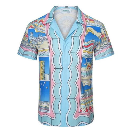 Рубашка Casablanca Beach Print "Blue"