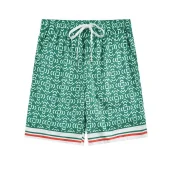 Шорты Casablanca Repeating Bracket Print "Green"