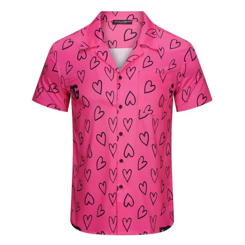 Рубашка Dolce Gabbana Hearts And Logo "Pink"