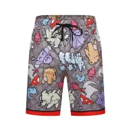 Шорты Gucci Repeating Animals And Logo "Gray"