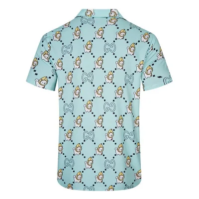 Рубашка Gucci Animal Print "Blue" фото № 2