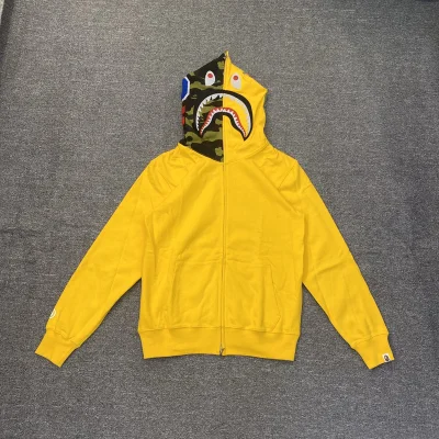 Худи A Bathing Ape The Halves Of The Hood Are Multicolored ZIP "Yellow" фото № 4 Худи A Bathing Ape The Halves Of The Hood Are Multicolored ZIP "Yellow" фото № 4