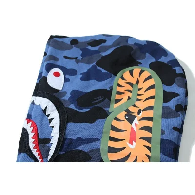 Худи A Bathing Ape Shark Hood ZIP "Blue" фото № 7