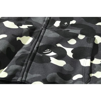 Худи A Bathing Ape Glowing In The Dark ZIP "Black/Gray" фото № 2 Худи A Bathing Ape Glowing In The Dark ZIP "Black/Gray" фото № 2