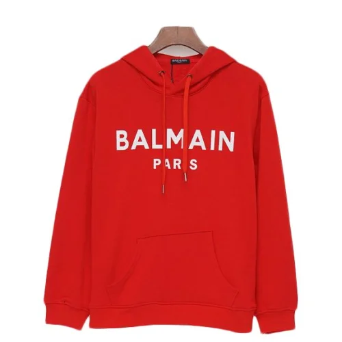 Худи Balmain Logo Balmain Paris "Red"