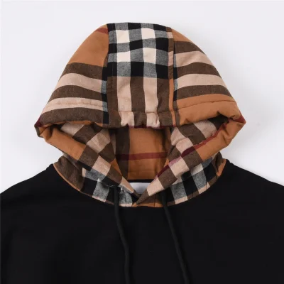 Худи Burberry Checkered Hood "Black" фото № 3