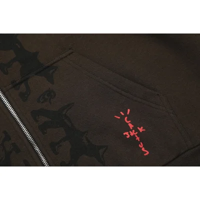 Худи Cactus Jack Merch Dogs and Sun "Brown" фото № 5