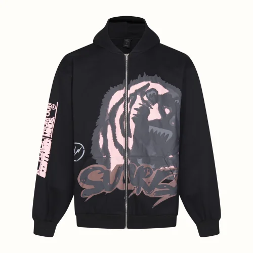 Зип-Худи Travis Scott Cactus Jack For Fragment Sunrise Zip Up "Black"