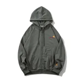 Худи Carhartt With Yellow Emblem - ZIP "Gray/Green"