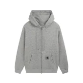 Худи Carhartt With Logo - Cotton ZIP "Gray"