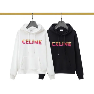 Худи Celine Logo Made Of Sequins "White" фото № 3