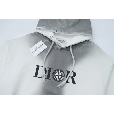 Худи Stone Island x Christian Dior Double Logo "Gray" фото № 7