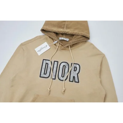 Худи Christian Dior Frontside Logo Dior Contrast Outline "Brown" фото № 2