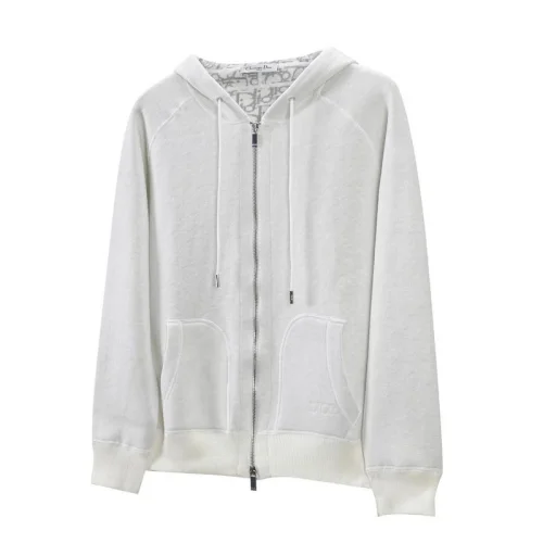 Свитшот с молнией Christian Dior Brand Inside "White"